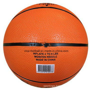 Orange Color Size 7 Rubber Basketball